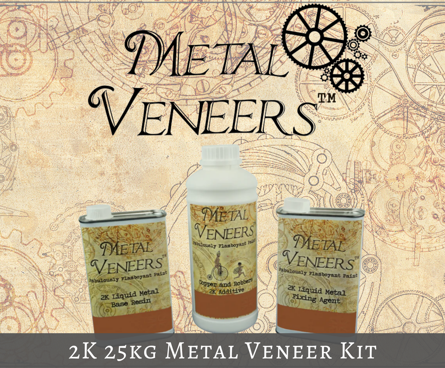 Copper and Robbers Liquid Metal Paint Wholesale Pack (25kg)