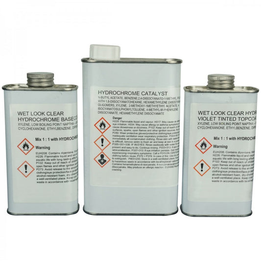 STANDARD Hydrochrome® Decorative USE ONLY Base coat topcoat kit t 1 litre (includes curing agent)
